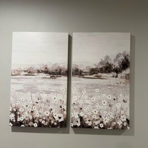 Hobby Lobby Elegant Canvas Art Set - Brown and Cream